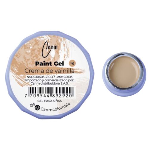 PAINT GEL CANM- CREMA DE VAINILLA
