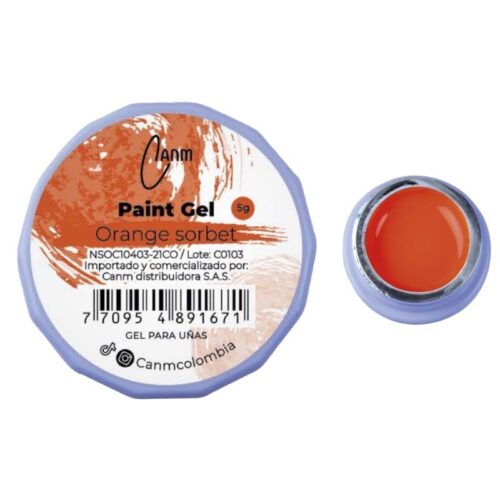 PAINT GEL CANM- ORANGE SORBET