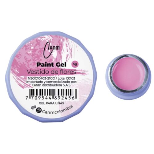 PAINT GEL CANM- VESTIDO DE FLORES
